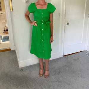 NW Cotton Shirt Dress with Cap Sleeves